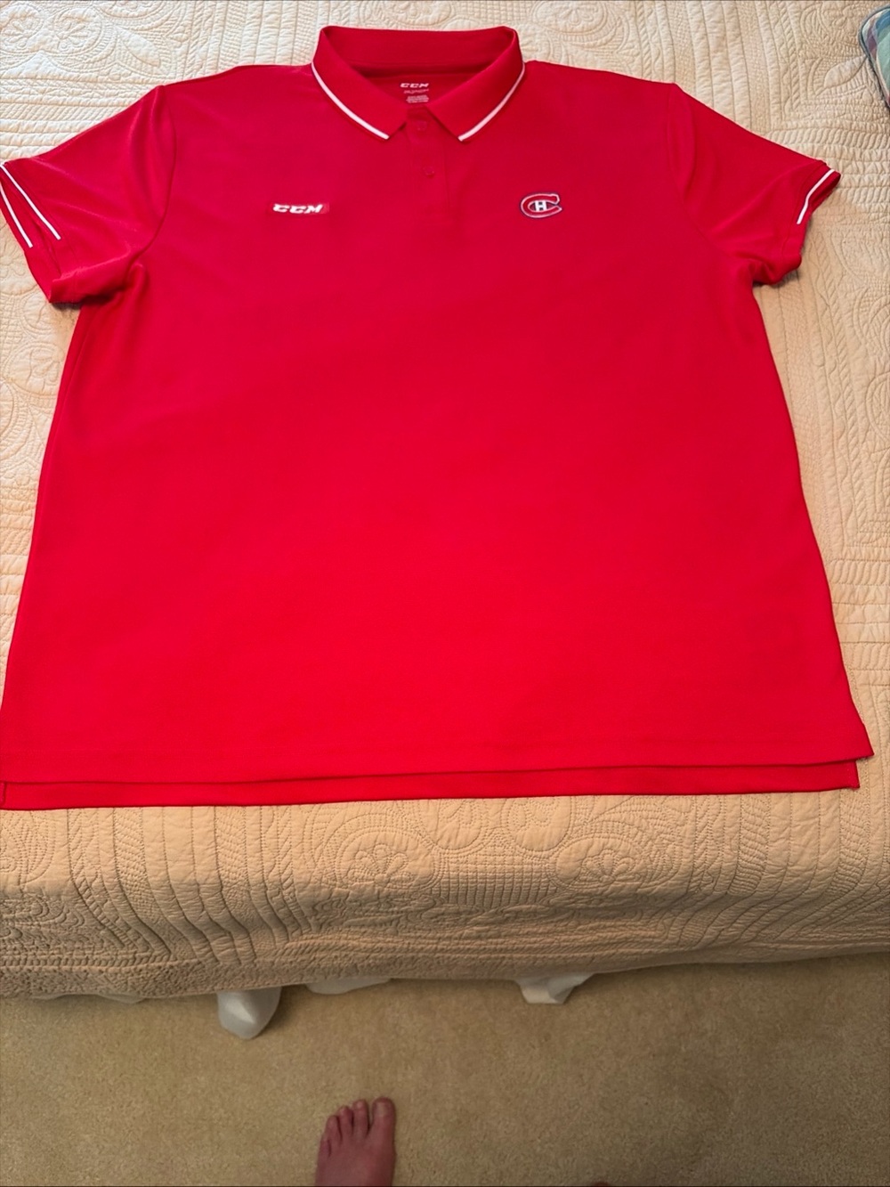 CCM XXL  Polo Shirt - Montreal Canadiens Logo